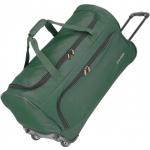 Textilní kufry Travelite Basics v tmavě zelené barvě o objemu 89 l 