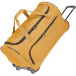 Pánské Tašky na kolečkách Travelite Basics v žluté barvě o objemu 89 l 