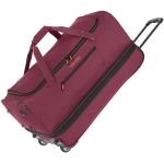 Textilní kufry Travelite Basics v bordeaux červené v moderním stylu o objemu 119 l 