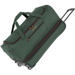 Textilní kufry Travelite Basics v tmavě zelené barvě v moderním stylu o objemu 119 l 