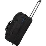 Textilní kufry Travelite Basics v černé barvě s kapsou na notebook o objemu 64 l 