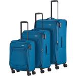 Pánské Sady kufrů Travelite v modré barvě na čtyřech kolečkách 