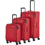 Pánské Sady kufrů Travelite v červené barvě na čtyřech kolečkách 