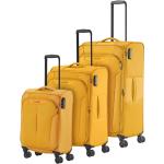 Dámské Sady kufrů Travelite v žluté barvě na čtyřech kolečkách 