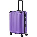 Abs kufry Travelite v lila barvě v moderním stylu na čtyřech kolečkách o objemu 65 l 