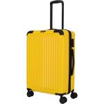Dámské Abs kufry Travelite v žluté barvě v moderním stylu o objemu 65 l 