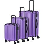 Dámské Abs kufry Travelite v lila barvě v moderním stylu s integrovaným zámkem 