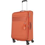 Textilní kufry Travelite v měděné barvě v elegantním stylu z látky o objemu 90 l 