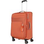 Dámské Textilní kufry Travelite v oranžové barvě v elegantním stylu z látky 