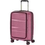 Pánské Plastové kufry Travelite v pudrové barvě na čtyřech kolečkách o objemu 43 l 