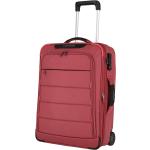 Textilní kufry Travelite v červené barvě na dvou kolečkách o objemu 46 l 