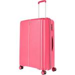 Plastové kufry Travelite v elegantním stylu na čtyřech kolečkách o objemu 98 l 