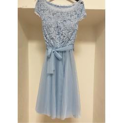 Trendi Fashion Šaty WANDA Barva: světle modrá, Velikost: ONE SIZE (XS-L)