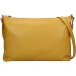 Dámské Kožené kabelky Facebag v žluté barvě v elegantním stylu z kůže 