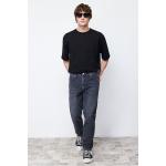 Pánské Boyfriend jeans Trendyol v antracitové barvě z bavlny ve velikosti L ve slevě 