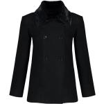 Dámské Klasické kabáty Trendyol v černé barvě z kožešiny ve velikosti 9 XL podšité ve slevě 