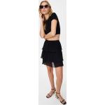 Dámské Skládané sukně Trendyol v černé barvě z polyesteru ve velikosti 10 XL mini ve slevě 