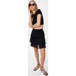 Dámské Skládané sukně Trendyol v černé barvě z polyesteru ve velikosti 10 XL mini ve slevě 