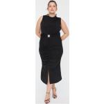 Dámské Pletené šaty Trendyol v černé barvě z polyesteru ve velikosti 10 XL ve slevě plus size 