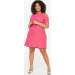 Dámské Pletené šaty Trendyol ve fuchsiové barvě z polyesteru ve velikosti 3 XL ve slevě plus size 
