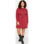 Dámské Mikinové šaty Trendyol v tmavě červené barvě v ležérním stylu ve velikosti XXL ve slevě plus size 