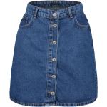 Dámské Mini sukně Trendyol ve světle modré barvě z bavlny ve velikosti XXL mini s vysokým pasem ve slevě plus size 
