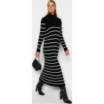 Dámské Pletené šaty Trendyol v šedé barvě s pruhovaným vzorem z akrylu ve velikosti L ve slevě 