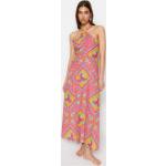 Dámské Plážové šaty Trendyol ve smetanové barvě s tropickým vzorem z bavlny ve velikosti 10 XL maxi ve slevě 