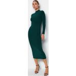 Dámské Pletené šaty Trendyol ve smaragdové barvě z polyesteru ve velikosti L maxi strečové ve slevě 
