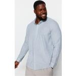 Pánské Košile Trendyol v šedé barvě z bavlny ve velikosti 10 XL ve slevě plus size 