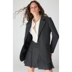 Dámská  Jarní a podzimní móda Trendyol v šedé barvě s pruhovaným vzorem z polyesteru ve velikosti 9 XL ve slevě 