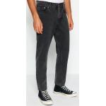 Pánské Slim Fit džíny Trendyol v černé barvě z bavlny ve slevě 