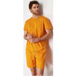 Pánská  Pyžama Trendyol v oranžové barvě z bavlny ve velikosti M s motivem koala ve slevě 