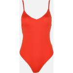 Dámské Jednodílné plavky Trendyol v červené barvě z polyesteru ve velikosti S ve slevě 