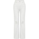 Dámské Roztrhané džíny Trendyol v bílé barvě z bavlny ve velikosti 10 XL ve slevě 