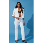 Dámské Roztrhané džíny Trendyol v bílé barvě z bavlny ve velikosti 10 XL ve slevě 