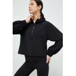 Dámské Designer Rozepínací mikiny s kapucí Calvin Klein PERFORMANCE v černé barvě z polyesteru ve velikosti L 
