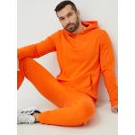 Designer Rozepínací mikiny s kapucí Calvin Klein PERFORMANCE v oranžové barvě z polyesteru ve velikosti S 