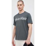 Designer Sportovní polokošile Calvin Klein PERFORMANCE v šedé barvě z polyesteru ve velikosti L 