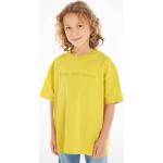 Dětská trička s límečkem Chlapecké v žluté barvě z bavlny Designer od značky Calvin Klein Jeans z obchodu Answear.cz 