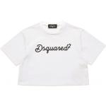 Dětská trička s límečkem Dívčí v bílé barvě v elegantním stylu od značky Dsquared2 z obchodu Vermont.cz s poštovným zdarma 