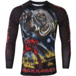 Pánská  Fitness trička z polyesteru ve velikosti XS s dlouhým rukávem s motivem Iron Maiden 