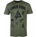 Pánská  Trička s potiskem v černé barvě z bavlny ve velikosti XXL s motivem Linkin Park plus size 