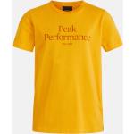Dětská sportovní trička Dívčí v žluté barvě z bavlny ve velikosti 10 let od značky Peak Performance z obchodu Vermont.cz s poštovným zdarma 