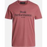 Pánská  Trička s krátkým rukávem Peak Performance v růžové barvě ve velikosti S s krátkým rukávem 