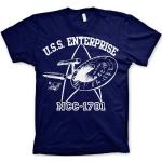 Tričko Star Trek - U.S.S. Enterprise, modré - velikost M, L, XL