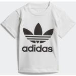 Dětská sportovní trička adidas Trefoil v bílé barvě z bavlny ve velikosti 18 měsíců 