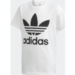 Dětská trička s potiskem adidas Trefoil v bílé barvě 