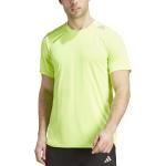 Pánská  Trička na běhání adidas v žluté barvě ve velikosti S s krátkým rukávem ve slevě 