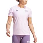 Nová kolekce: Dámská  Trička na běhání adidas ve fialové barvě s krátkým rukávem ve slevě 
